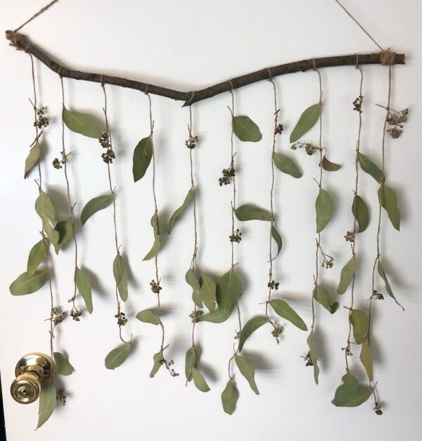 dried eucalyptus wall hanging