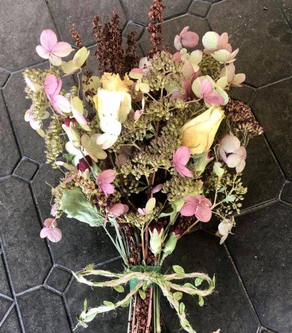 rose hydrangea flower bouquet