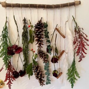 rustic flower wall hanging