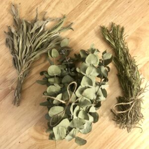 dried herbs and lavender