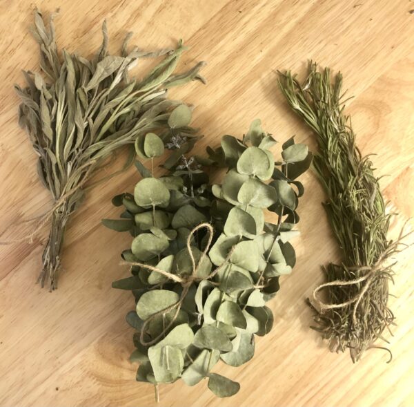 dried herbs and lavender