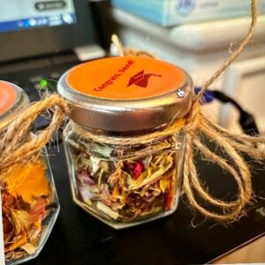 dried flower confetti jar