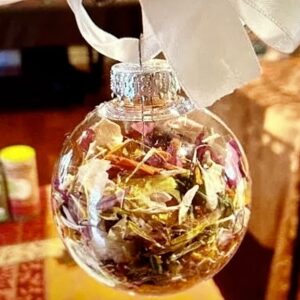 dried flower ball ornament