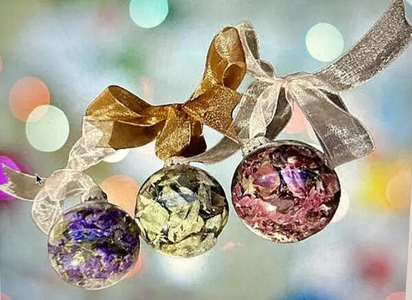 dried flower ball ornament