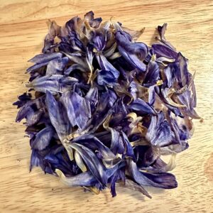 purple dried tulip flowers