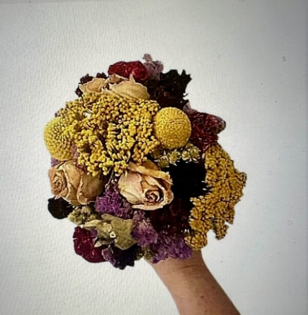 colorful dried flower bouquet