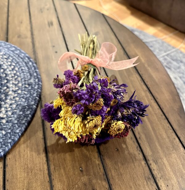 small dried flower bouquet