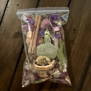 flower herb potpourri pouch