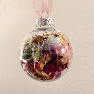 dried flower ball ornament