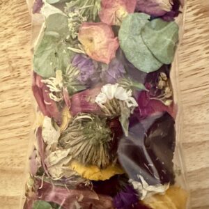 dry flower confetti pouch