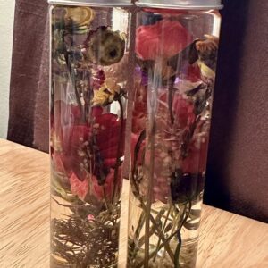 flower and herb vials