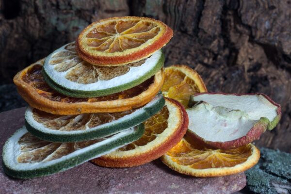 dried apples and citrus