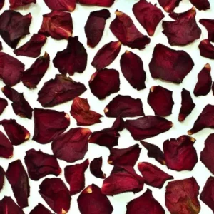 red dried rose petals