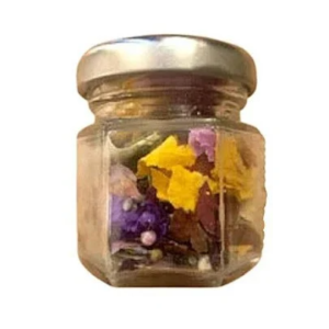 dried flower confetti jar