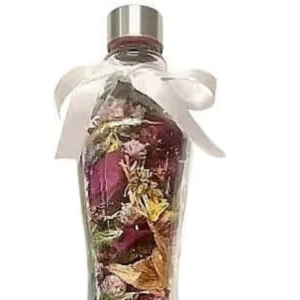 dried flower glass bottle