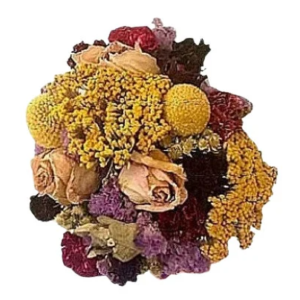 colorful dried flower bouquet