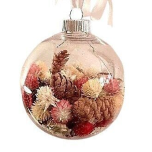 pinecone dried flower ornament