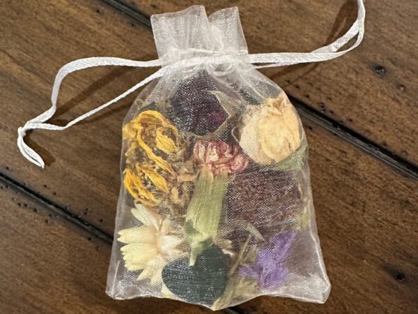 flower and herb pouch