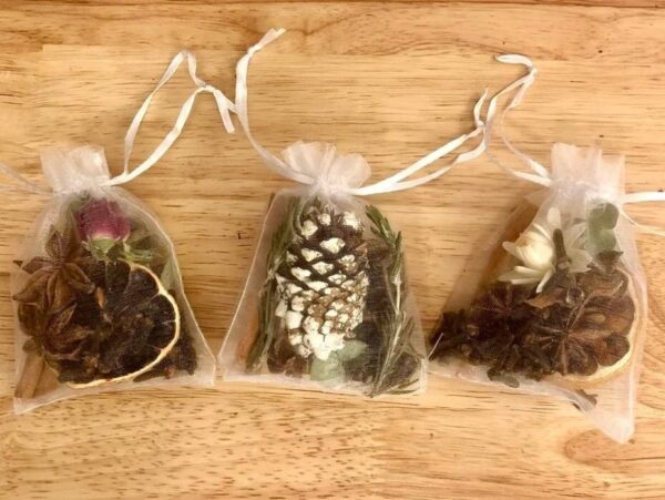 flower and herb pouch