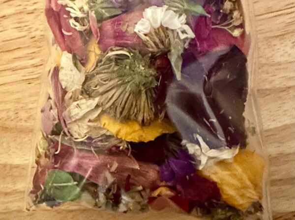 flower herb potpourri pouch