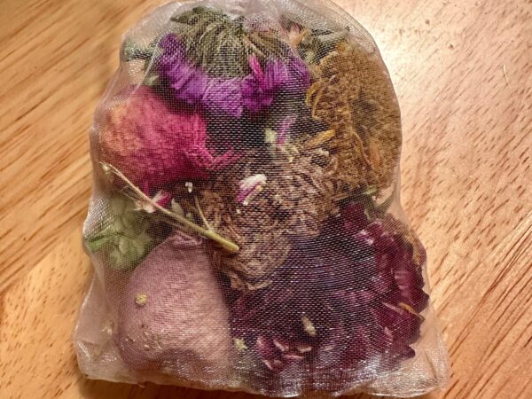 flower and herb pouch