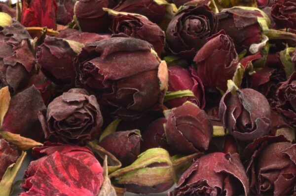 dried flower rose heads