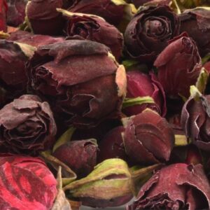 dried flower rose heads