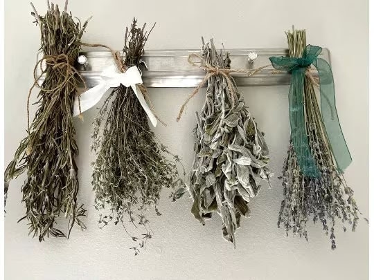 dried herbs and lavender